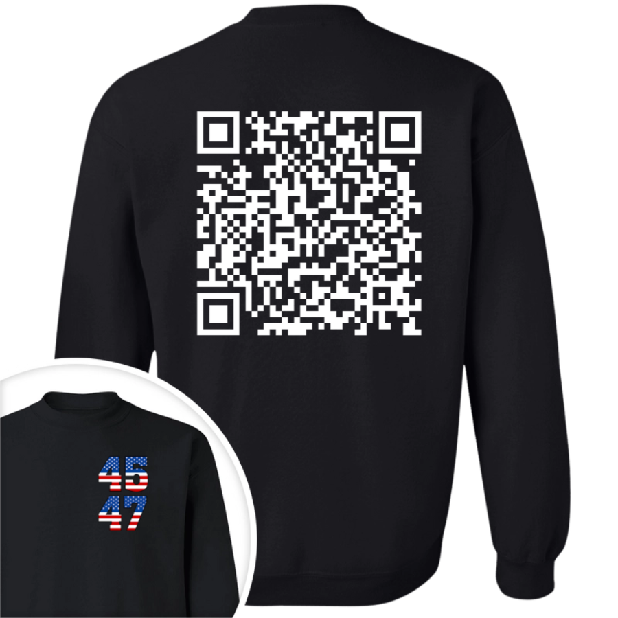 Funny QR President Trump 45 47 Dancing Back And Front Dark Shirt HA75 64166