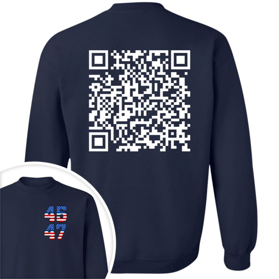 Funny QR President Trump 45 47 Dancing Back And Front Dark Shirt HA75 64166