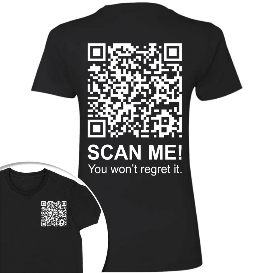 Funny QR Scan me President Trump 45 47 Dancing Front And Back Dark Shirt HA75 64186