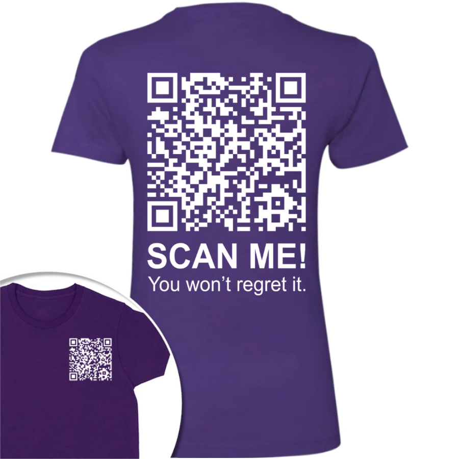 Funny QR Scan me President Trump 45 47 Dancing Front And Back Dark Shirt HA75 64186