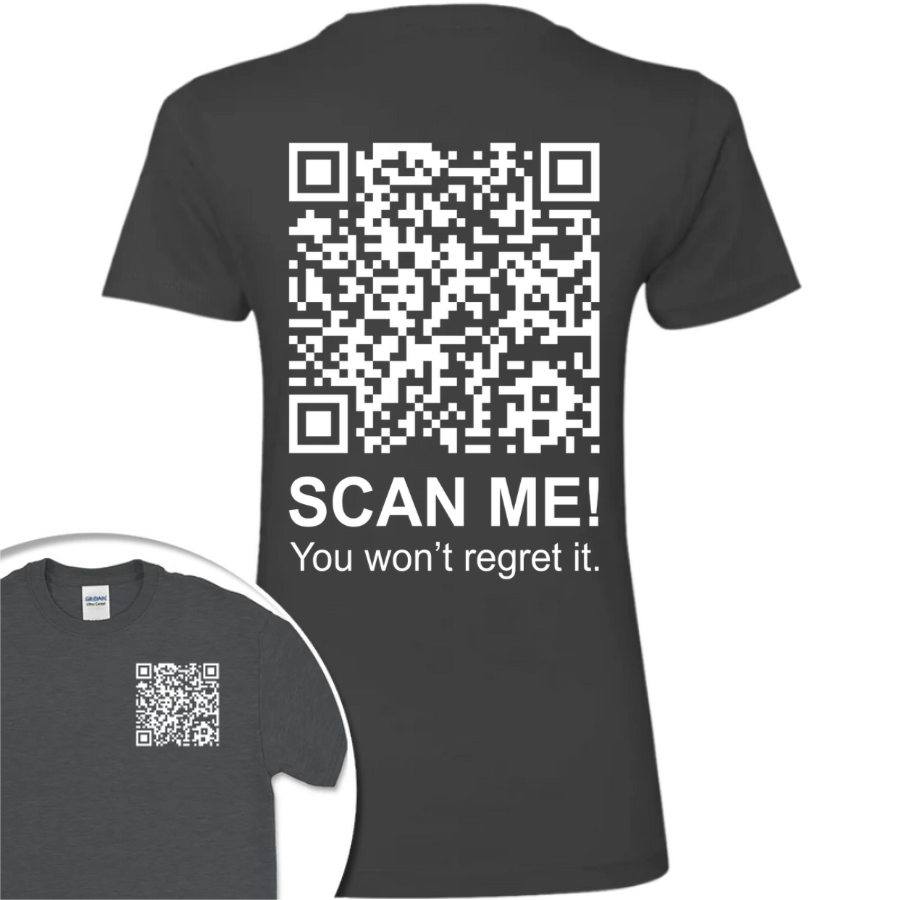Funny QR Scan me President Trump 45 47 Dancing Front And Back Dark Shirt HA75 64186