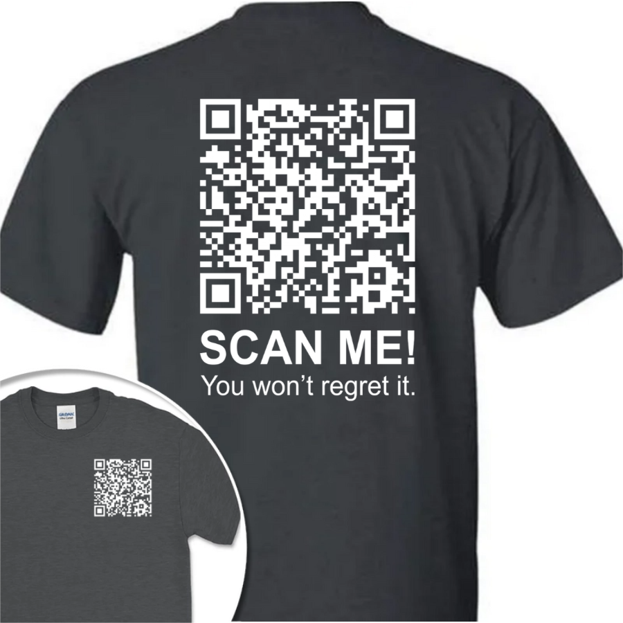 Funny QR Scan me President Trump 45 47 Dancing Front And Back Dark Shirt HA75 64186