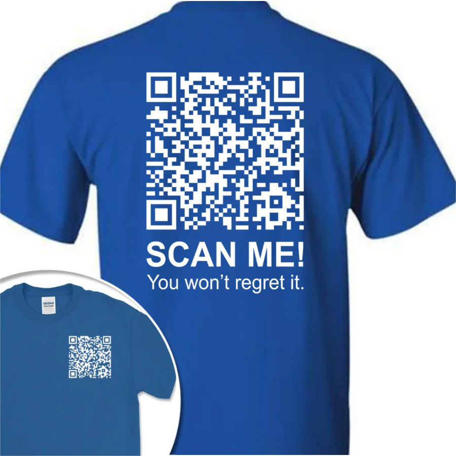 Funny QR Scan me President Trump 45 47 Dancing Front And Back Dark Shirt HA75 64186