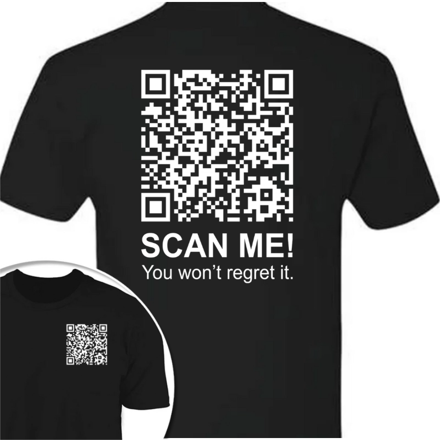 Funny QR Scan me President Trump 45 47 Dancing Front And Back Dark Shirt HA75 64186
