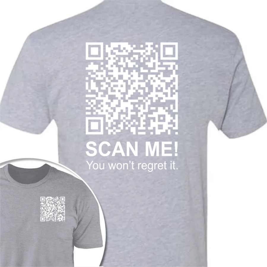 Funny QR Scan me President Trump 45 47 Dancing Front And Back Dark Shirt HA75 64186