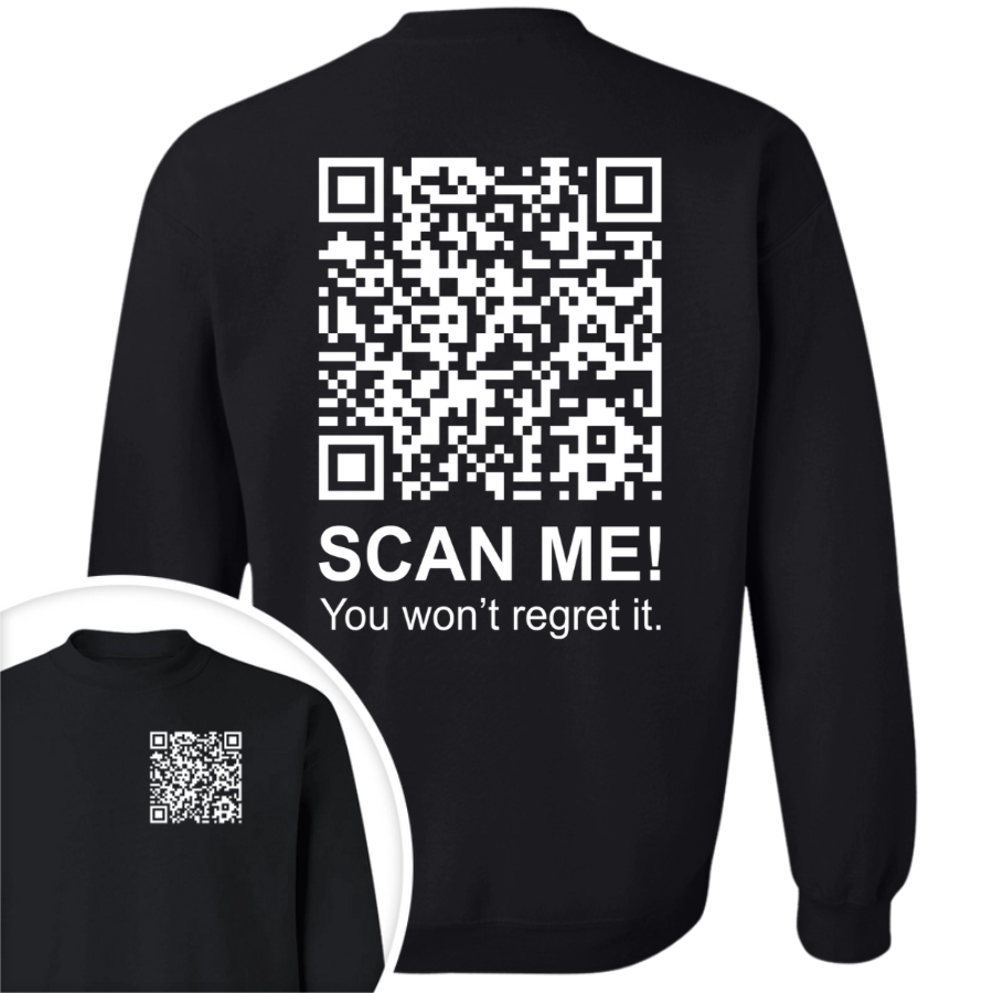 Funny QR Scan me President Trump 45 47 Dancing Front And Back Dark Shirt HA75 64186