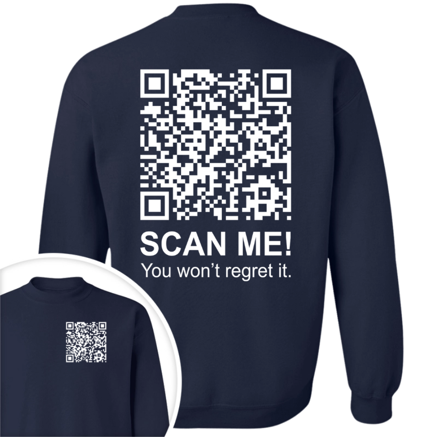Funny QR Scan me President Trump 45 47 Dancing Front And Back Dark Shirt HA75 64186