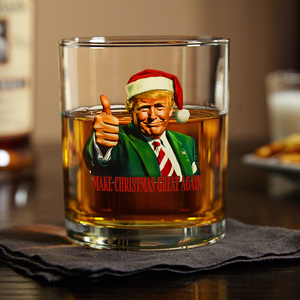 Make Christmas Great Again With Trump Rock Glass HA75 63673