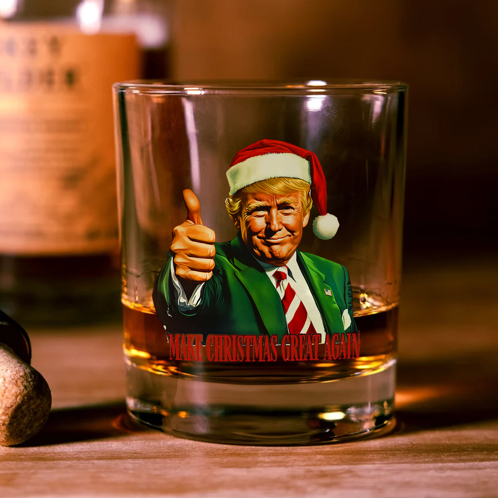 Make Christmas Great Again With Trump Rock Glass HA75 63673