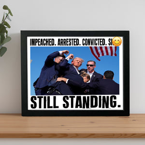 Impeached Arrested Convicted Sh*t Still Standing Picture Frame TH10 63457