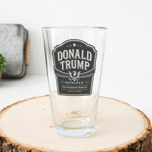 Donald Trump Old No 45 & 47 American Spirit Beer Glass LM32 65055