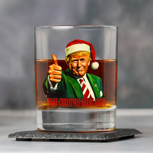 Make Christmas Great Again With Trump Rock Glass HA75 63673