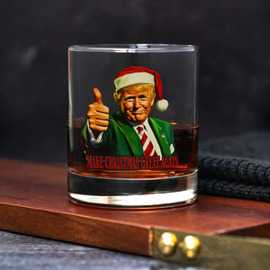 Make Christmas Great Again With Trump Rock Glass HA75 63673