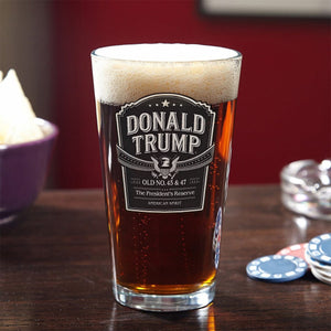 Donald Trump Old No 45 & 47 American Spirit Beer Glass LM32 65055