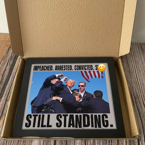 Impeached Arrested Convicted Sh*t Still Standing Picture Frame TH10 63457