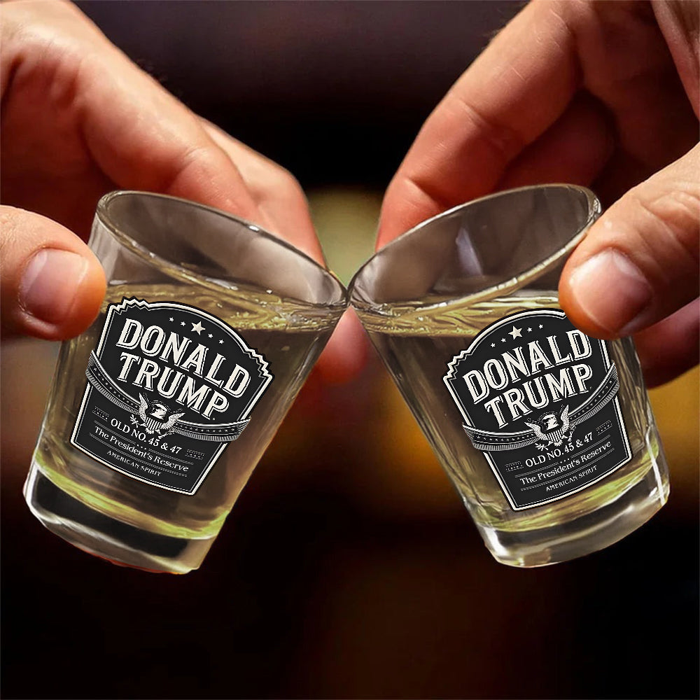 Donald Trump Old No 45 & 47 American Spirit Shot Glasses LM32 65053