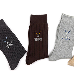 Personalized Name Embroidered Socks, Unique Golf Enthusiast Gift, Golfers and Coaches Gift HO82 903274