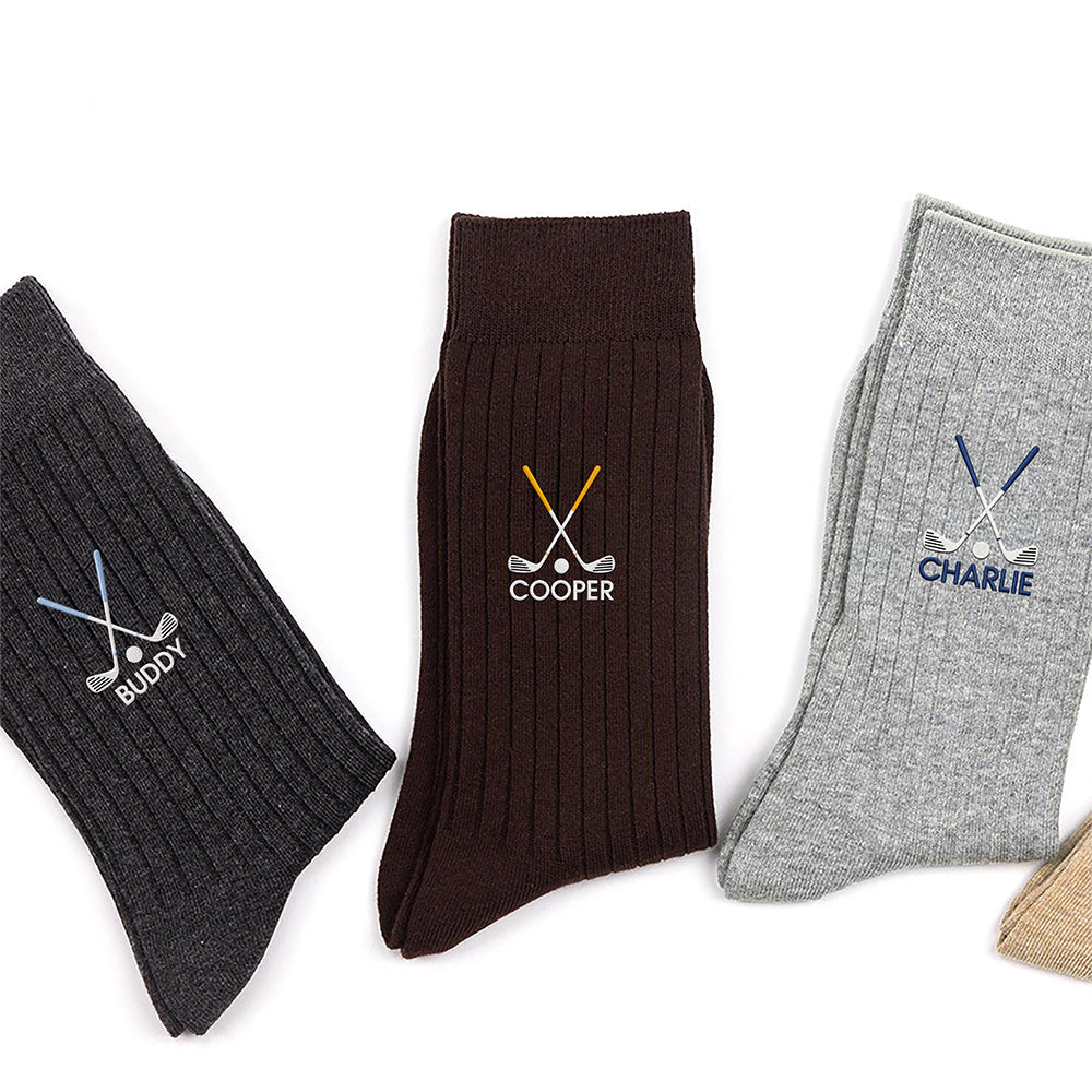 Personalized Name Embroidered Socks, Unique Golf Enthusiast Gift, Golfers and Coaches Gift HO82 903274