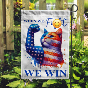 Kamala Harris When We Fi**t We Win Garden Flag TH10 63503