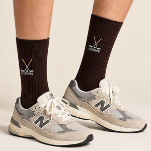 Personalized Name Embroidered Socks, Unique Golf Enthusiast Gift, Golfers and Coaches Gift HO82 903274