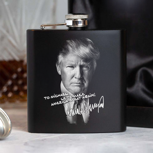 Custom Name President Donald Trump Flask TH10 64345