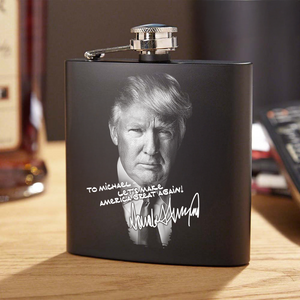 Custom Name President Donald Trump Flask TH10 64345