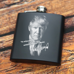 Custom Name President Donald Trump Flask TH10 64345