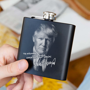 Custom Name President Donald Trump Flask TH10 64345