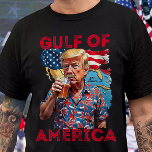 Trump Gulf of America, Gulf of Mexico to Gulf of America Dark Shirt HA75 64338