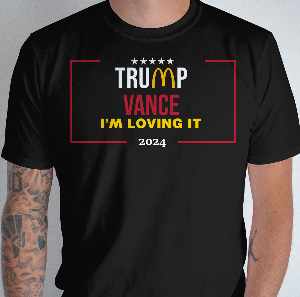 Trump Vanve I Lovin' It 2024 Dark Shirt TH10 63573