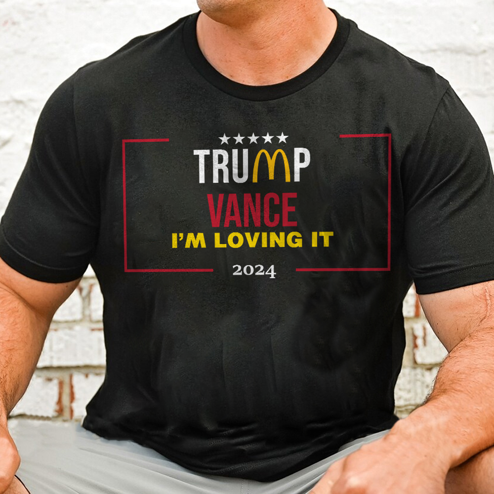 Trump Vanve I Lovin' It 2024 Dark Shirt TH10 63573