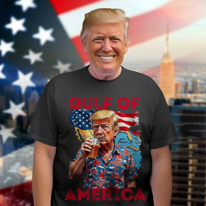 Trump Gulf of America, Gulf of Mexico to Gulf of America Dark Shirt HA75 64338