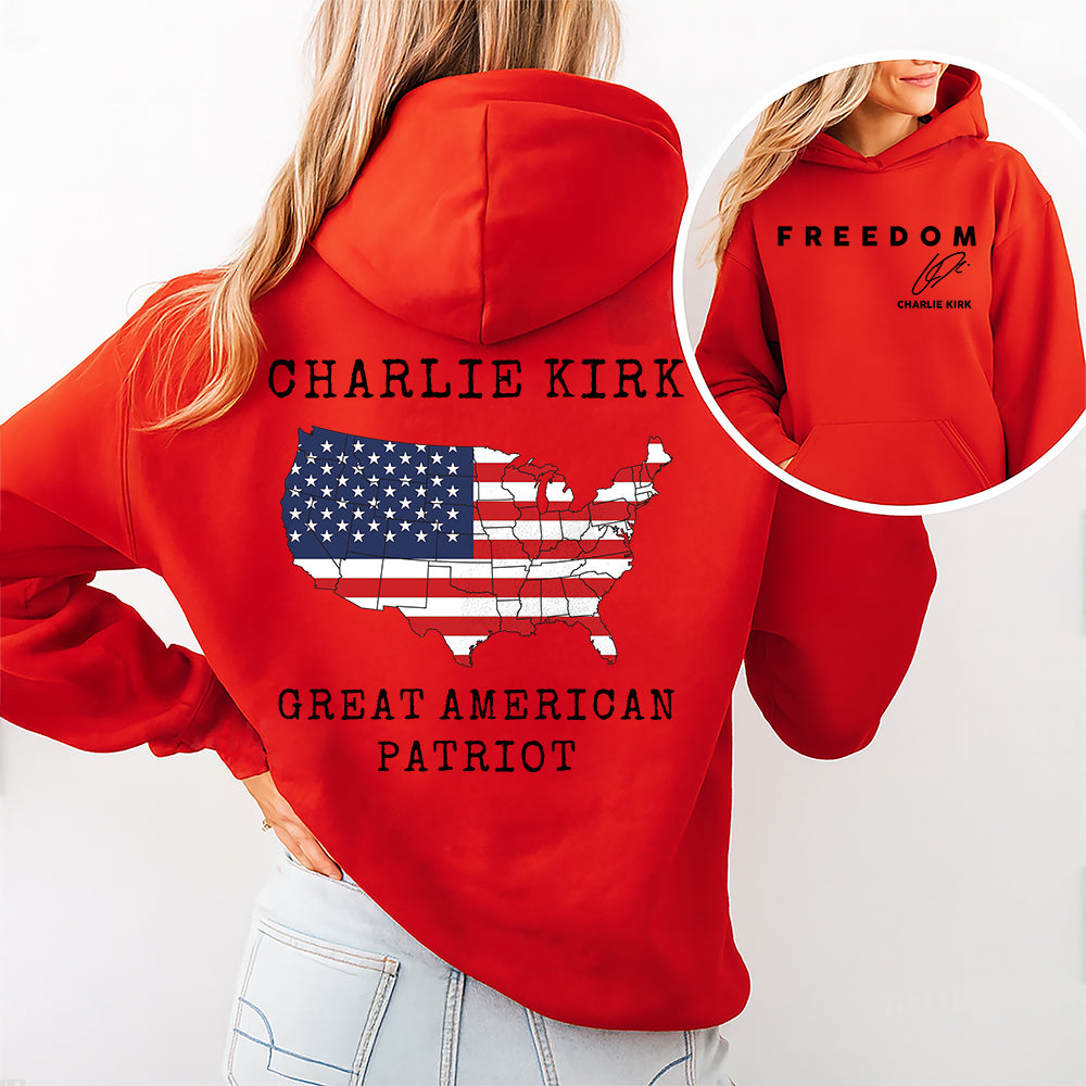 Great America Patriot Charlie Kirk Freedom Back & Front Shirt TH10 64567