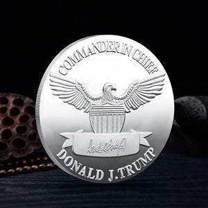 2024 President Donald Trump Silver Gold Plated EAGLE Commemorative Coin Donald J Trump Of US President THE REVENGE TOUR Coins