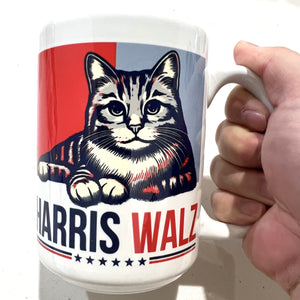 Harris Walz 2024 Cat Obviously Mug | Kamala Harris 2024 Mug HA75 63550