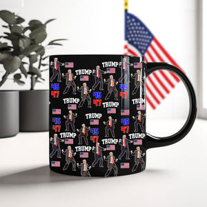 Trump - Embrace Success with a Little Bit of Crazy Black Mug LM32 65077