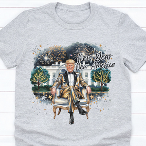 President Trump 2025 New Year New America Bright Shirt HA75 67146