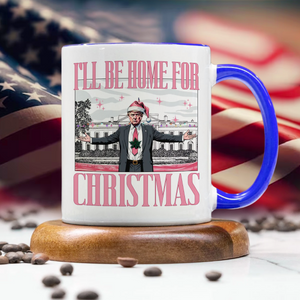 Trump I'll Be Home for Christmas, White House Accent Mug HA75 63788