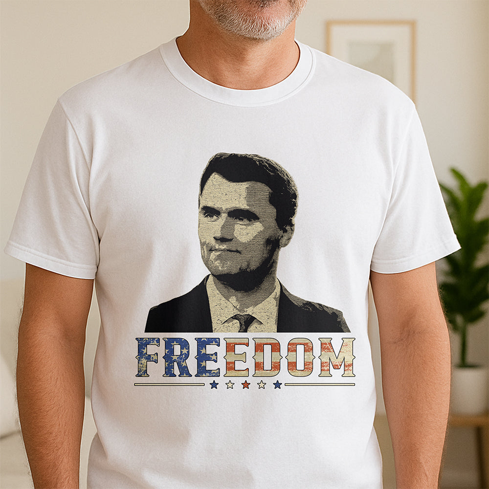 Freedom Charlie Kirk America Flag Bright Shirt CH07 67618