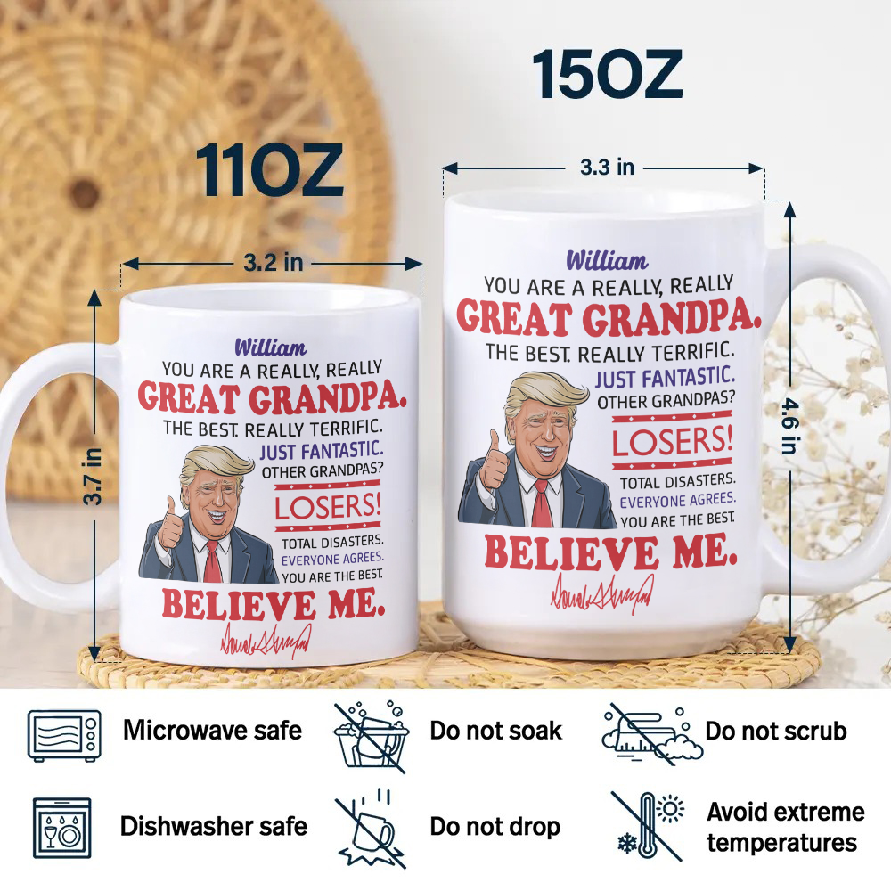 You Are A Great Mom Personalized White Mug Funny Trump Mother's Day HA75 64374