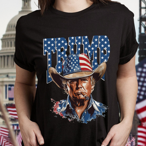 Western Trump Retro USA 4th of July Dark Shirt HO82 65722