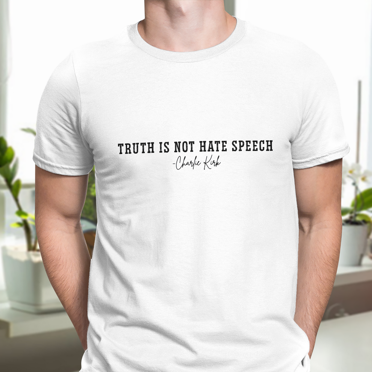 Pray For Charlie Kirk - Truth Is Not Hate Speech Bright Shirt LM32 65673