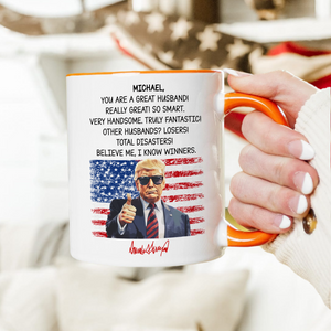 Custom Name You Are A Great Dad With Funny President Trump Accent Mug HO82 65554