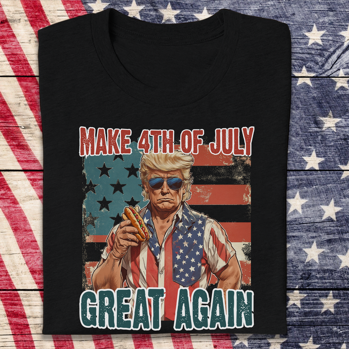 Make 4th Of July Great Again Trump Dark Shirt HO82 65730