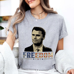 Freedom Charlie Kirk America Flag Bright Shirt CH07 67618