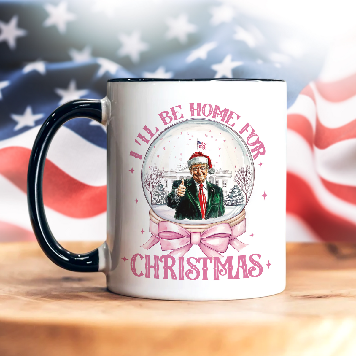 I'll Be Home For Christmas Donald Trump Accent Mug HA75 63674