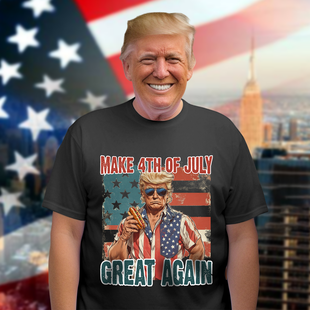 Make 4th Of July Great Again Trump Dark Shirt HO82 65730