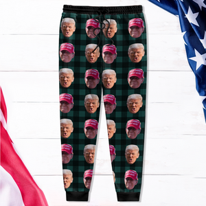 Custom Trump Face With Christmas Pattern Sweatpants HO82 65424