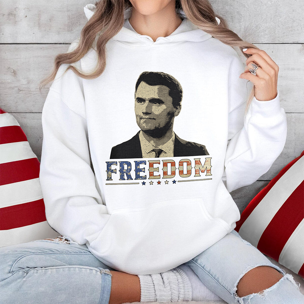 Freedom Charlie Kirk America Flag Bright Shirt CH07 67618
