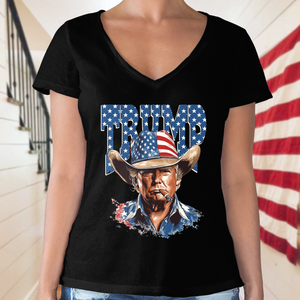 Western Trump Retro USA 4th of July Dark Shirt HO82 65722